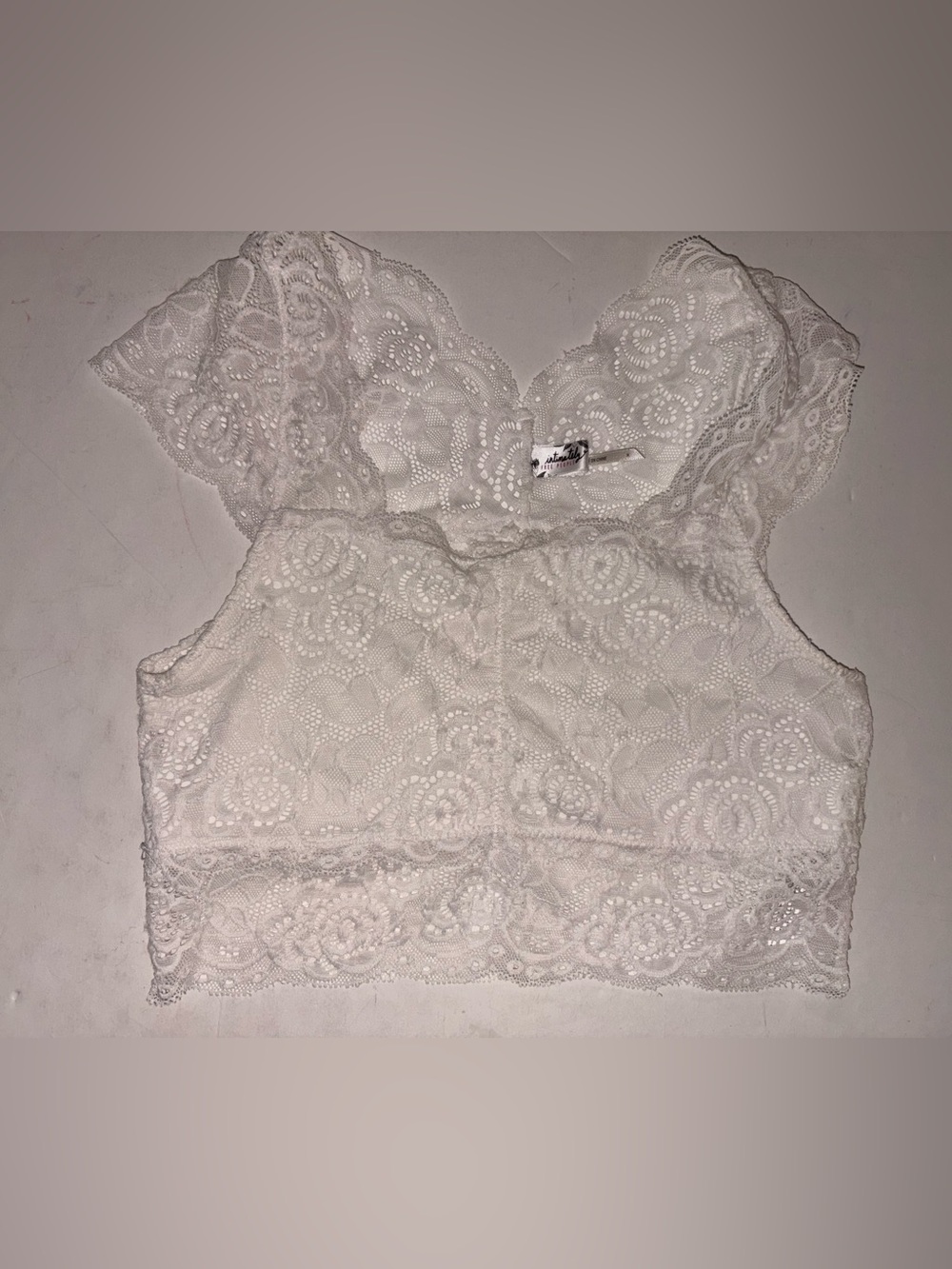Intimately Free People white crop top bralette size medium